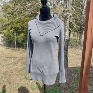 The Limited Charcoal Cowl Neck Sweater